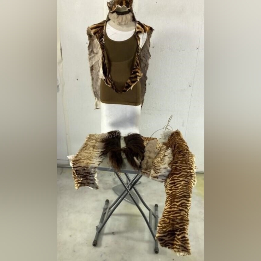 Fur Real: Dystopian Set-Worn Wardrobe Lot Real Fur Tiger Extra Pieces
